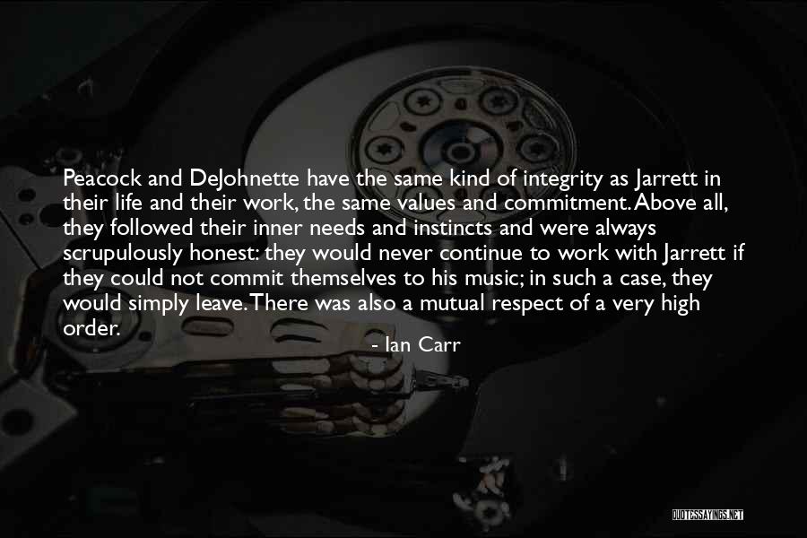 Mutual Respect Quotes By Ian Carr Mutual Respect Quotes By Ian Carr