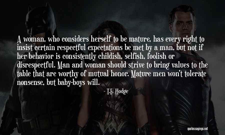 Mutual Respect Quotes By T.F. Hodge Mutual Respect Quotes By T.F. Hodge