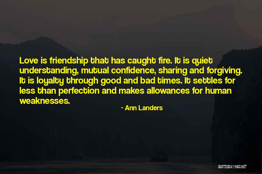 Mutual Understanding For Love Quotes By Ann Landers