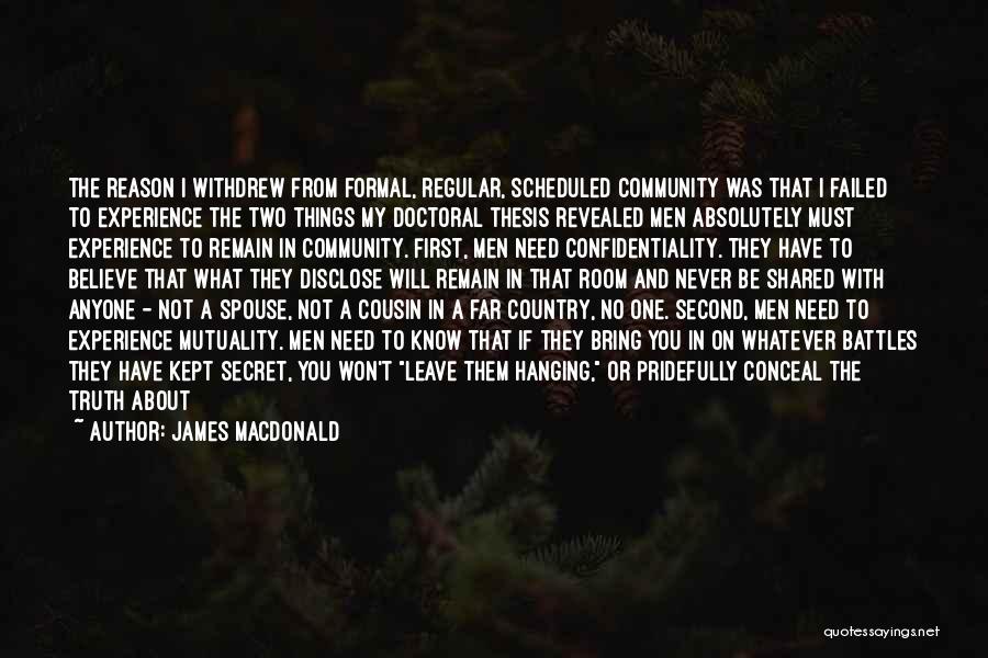 Mutuality Quotes By James MacDonald