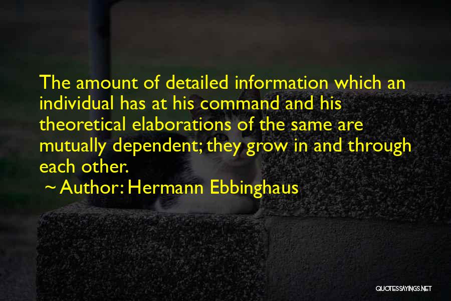 Mutually Quotes By Hermann Ebbinghaus