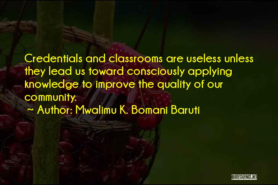 Mwalimu K. Bomani Baruti Quotes 296172