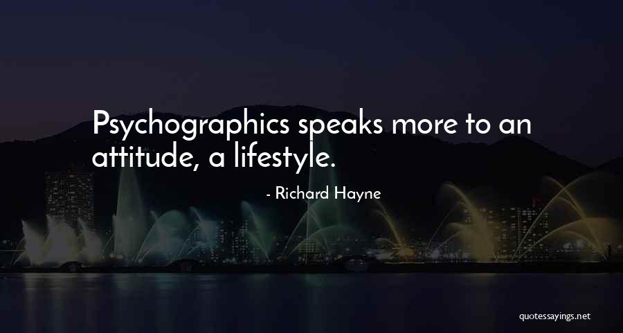 My Attitude Speaks Quotes By Richard Hayne