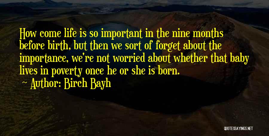 My Baby Is 7 Months Quotes By Birch Bayh