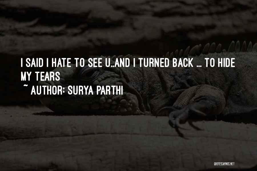 My Back Hurts Quotes By Surya Parthi