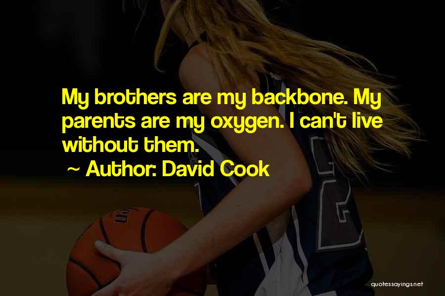 My Backbone Quotes By David Cook