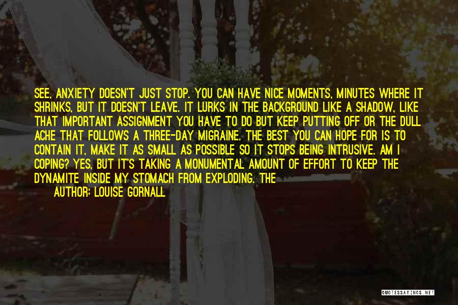 My Background Quotes By Louise Gornall