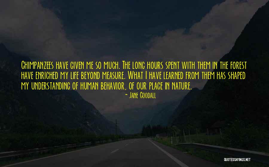 My Behavior Quotes By Jane Goodall My Behavior Quotes By Jane Goodall