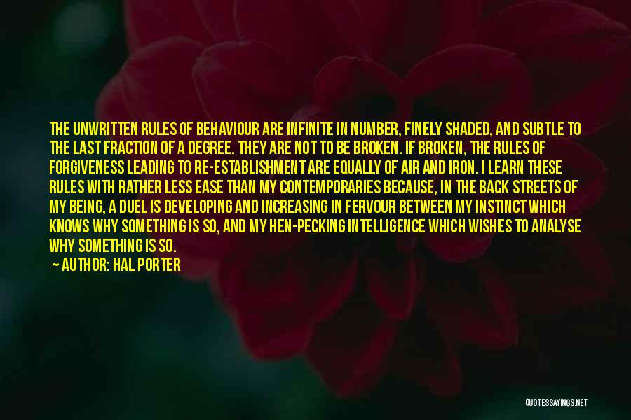 My Behaviour Quotes By Hal Porter