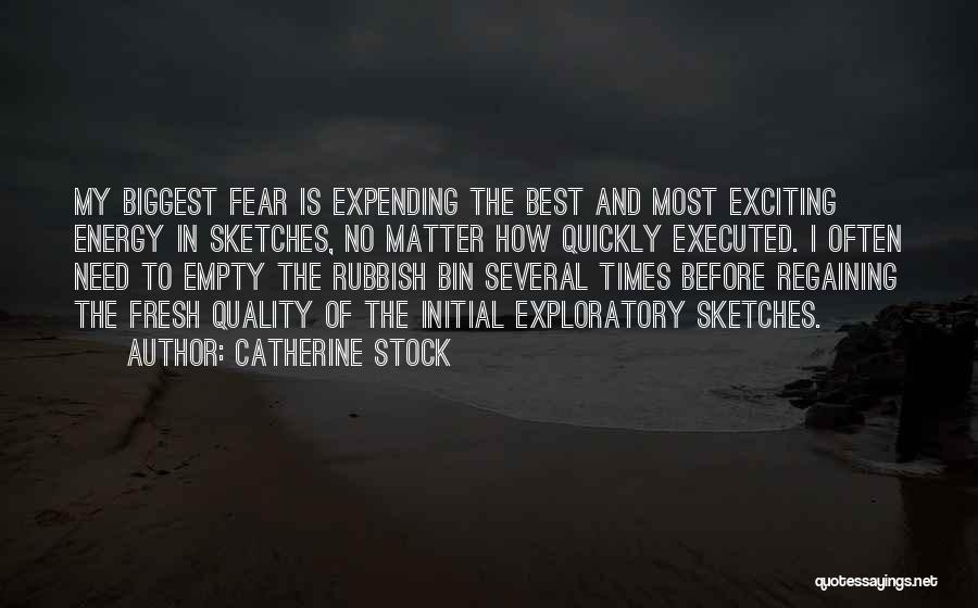 My Biggest Fear Quotes By Catherine Stock
