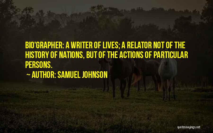My Bio Quotes By Samuel Johnson