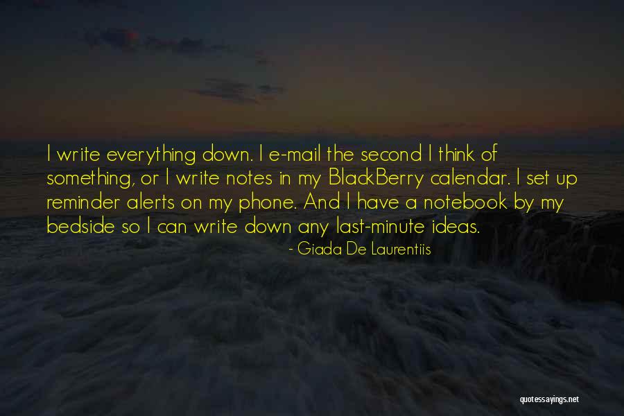 My Blackberry Quotes By Giada De Laurentiis