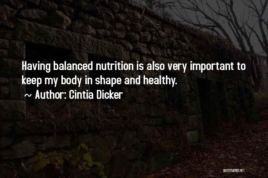 My Body Shape Quotes By Cintia Dicker
