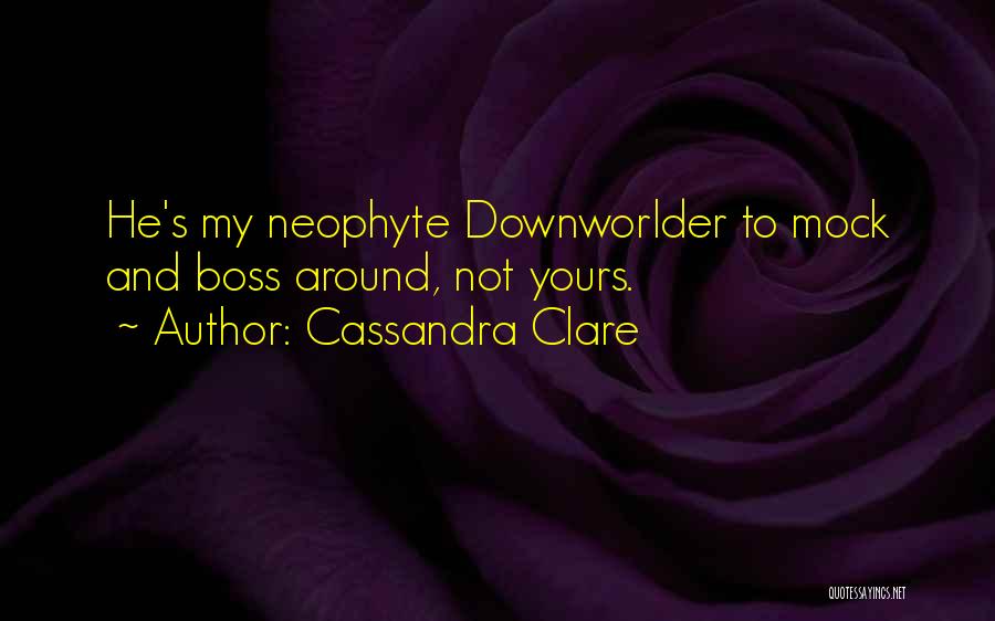 My Boss Quotes By Cassandra Clare