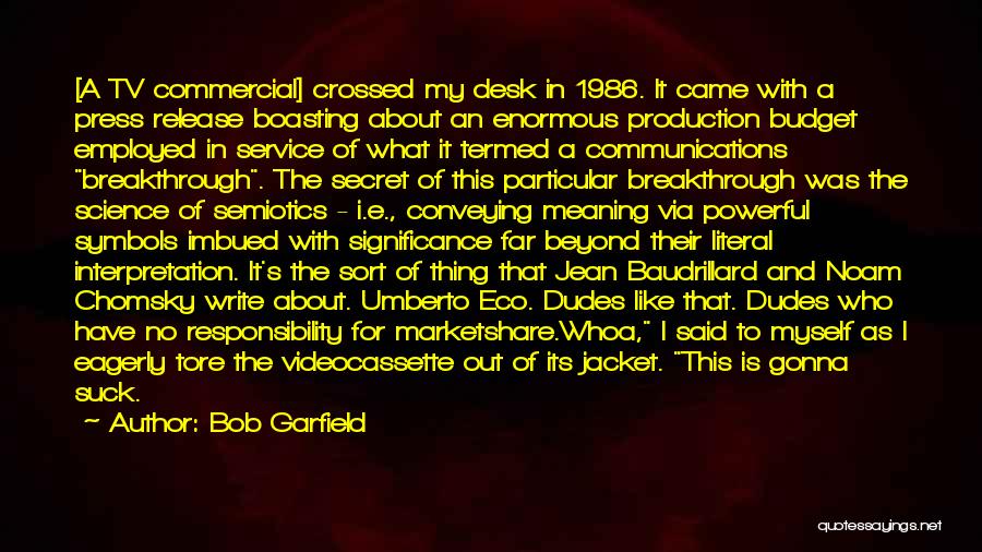 My Breakthrough Quotes By Bob Garfield