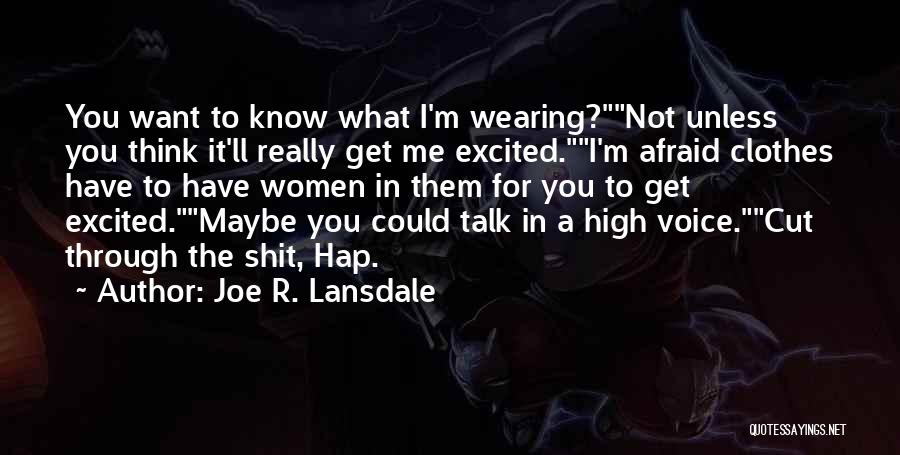 My Bromance Quotes By Joe R. Lansdale