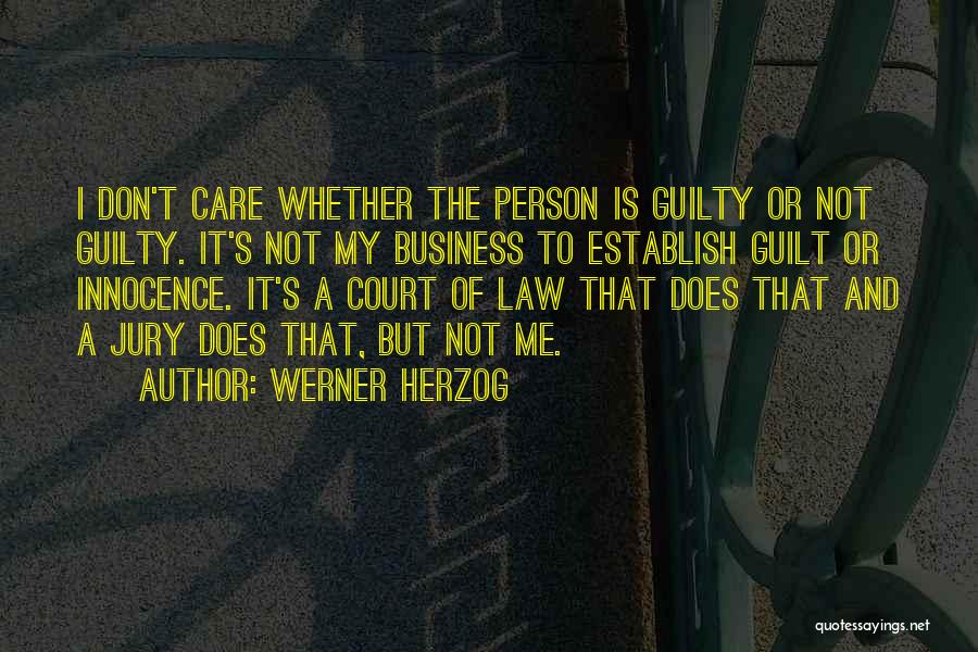 My Care Quotes By Werner Herzog