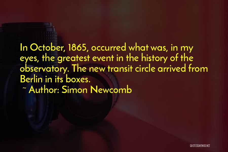 My Circle Quotes By Simon Newcomb