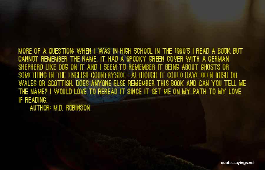 My Cover Quotes By M.D. Robinson