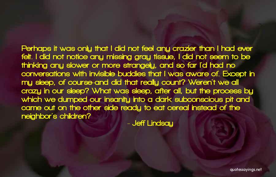 My Crazy Mind Quotes By Jeff Lindsay My Crazy Mind Quotes By Jeff Lindsay