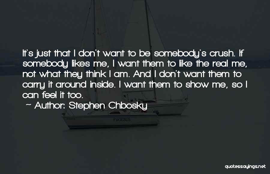 My Crush Likes Me Quotes By Stephen Chbosky