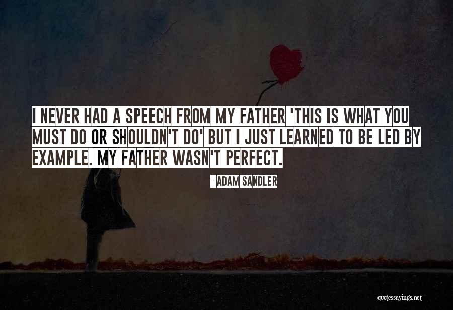 My Dad Is Not Perfect Quotes By Adam Sandler My Dad Is Not Perfect Quotes By Adam Sandler