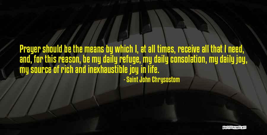 My Daily Prayer Quotes By Saint John Chrysostom