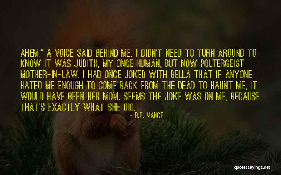 My Dead Mom Quotes By R.E. Vance