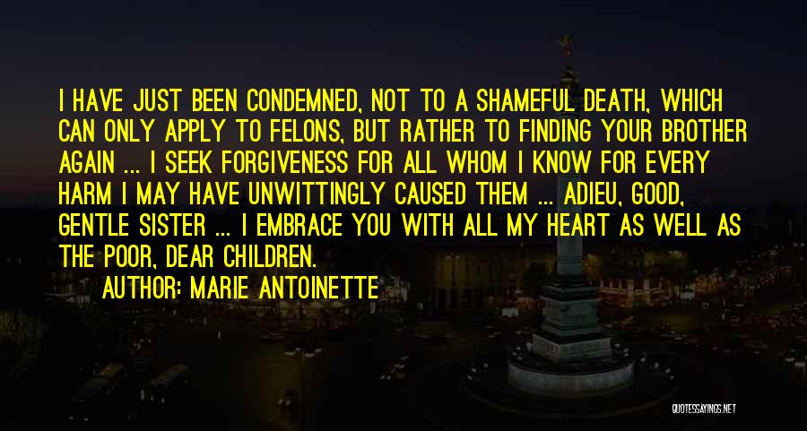 My Dear Sister Quotes By Marie Antoinette