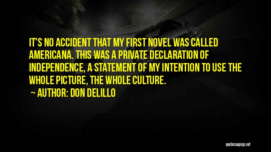 My Declaration Quotes By Don DeLillo