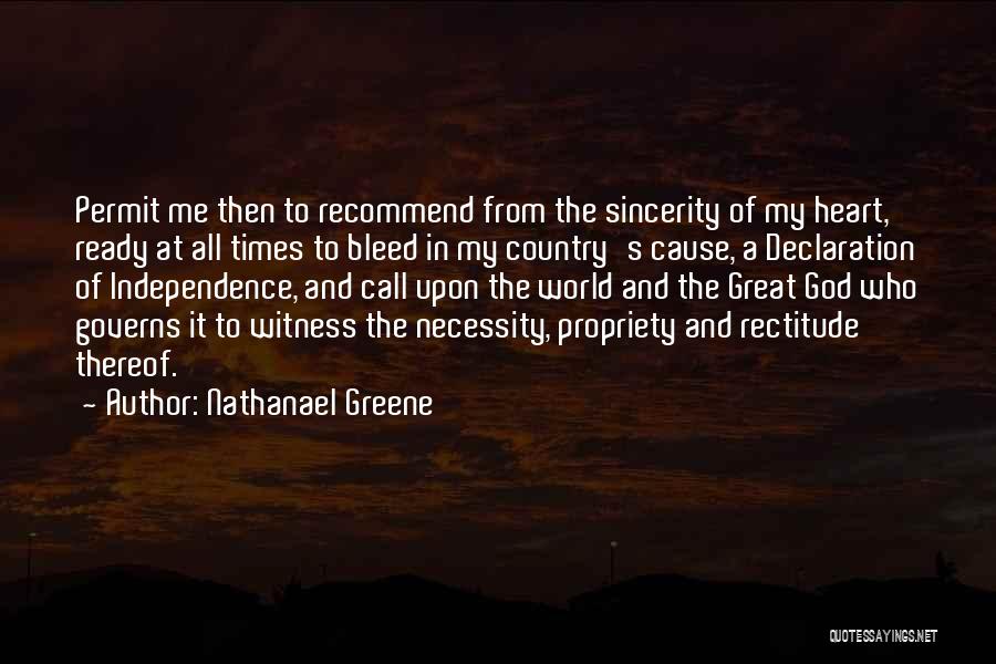 My Declaration Quotes By Nathanael Greene