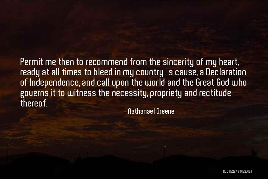 My Declaration Quotes By Nathanael Greene