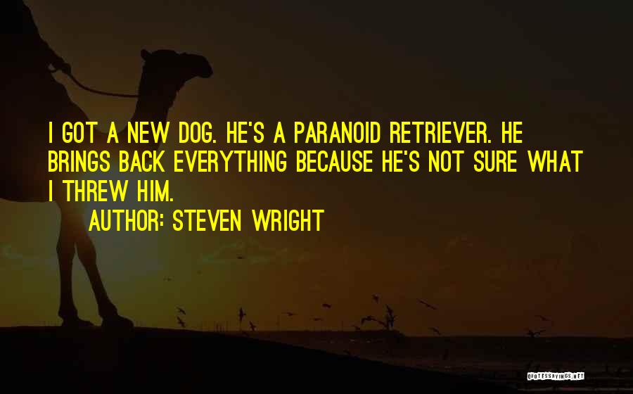 My Dog Is My Everything Quotes By Steven Wright