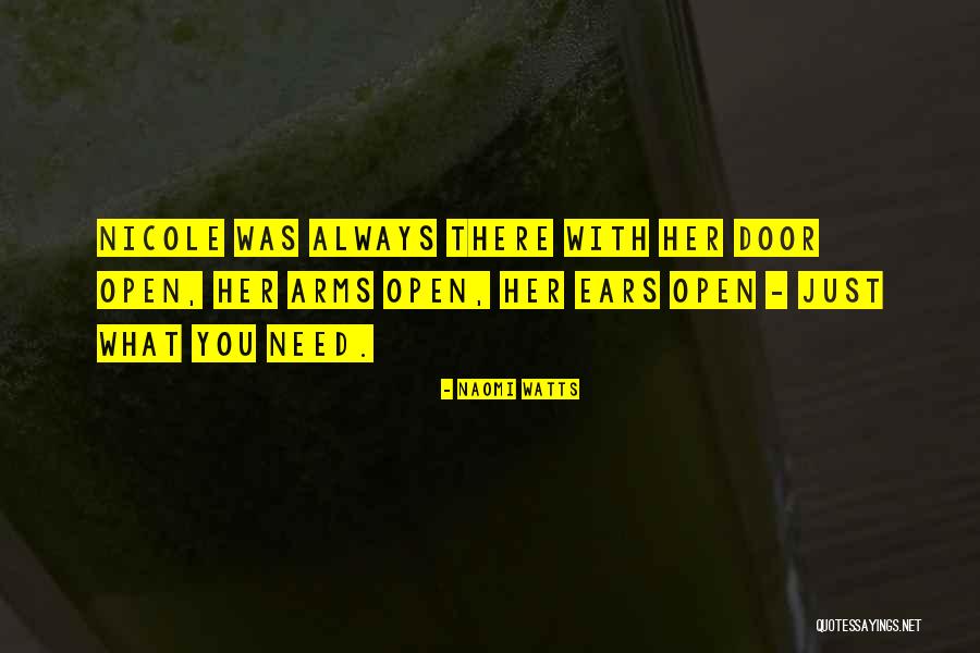 My Door Is Always Open Quotes By Naomi Watts My Door Is Always Open Quotes By Naomi Watts
