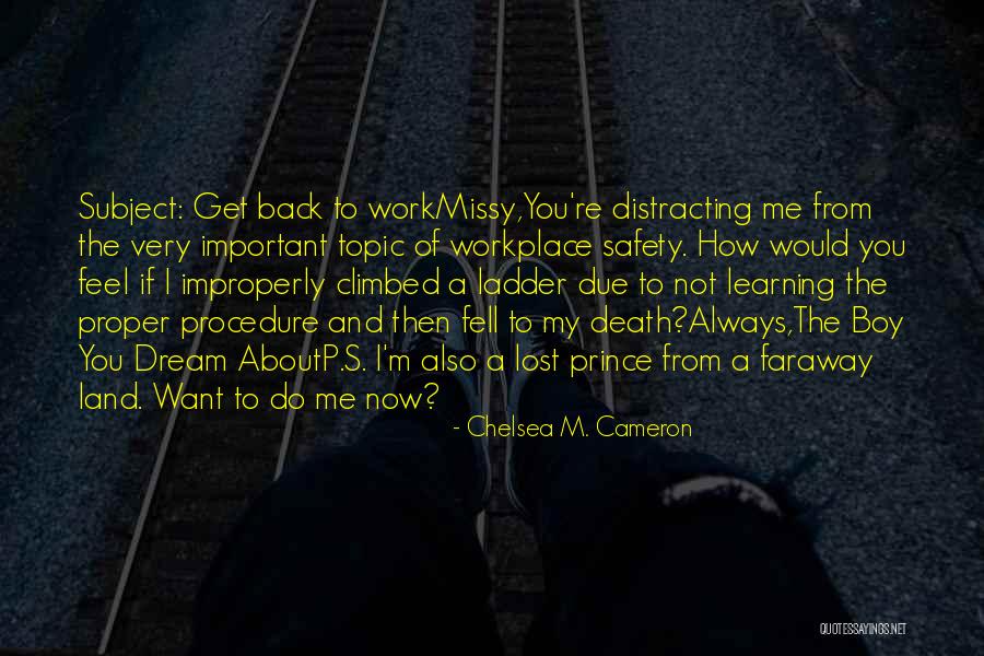 My Dream Boy Quotes By Chelsea M. Cameron