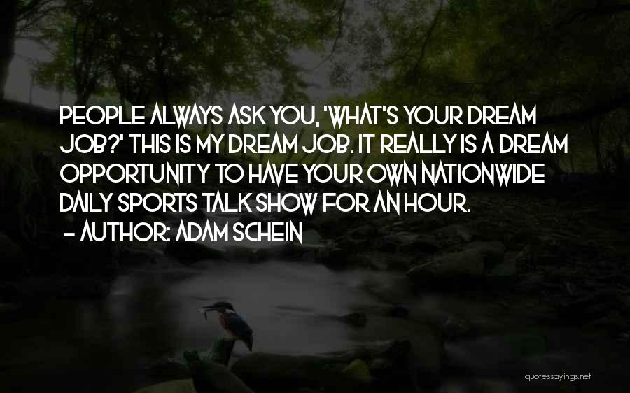 My Dream Job Quotes By Adam Schein