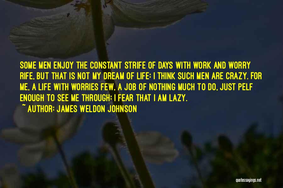 My Dream Job Quotes By James Weldon Johnson