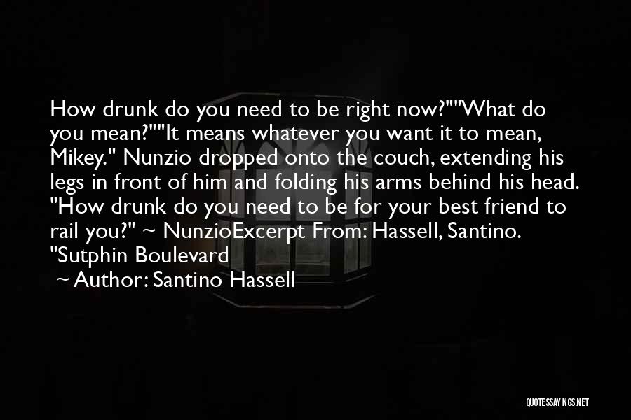 My Drunk Friend Quotes By Santino Hassell