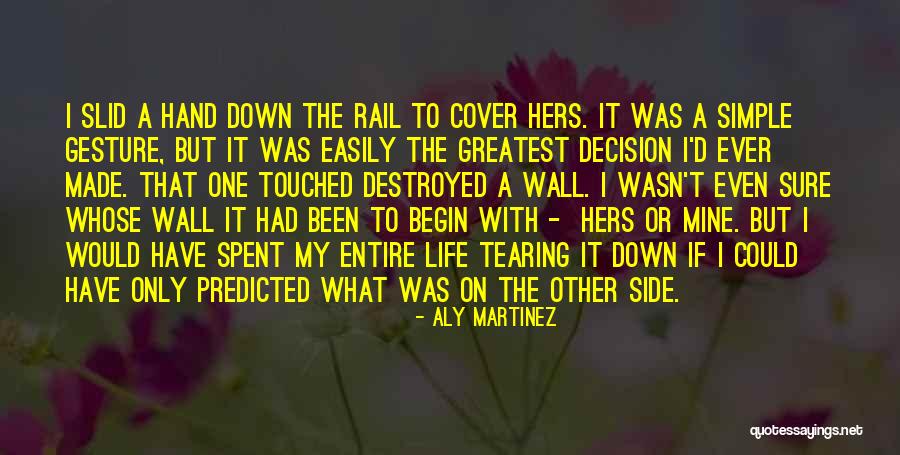 My Entire Life Quotes By Aly Martinez My Entire Life Quotes By Aly Martinez
