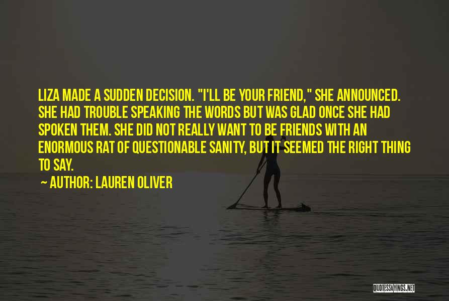 My Ex Best Friend Quotes By Lauren Oliver