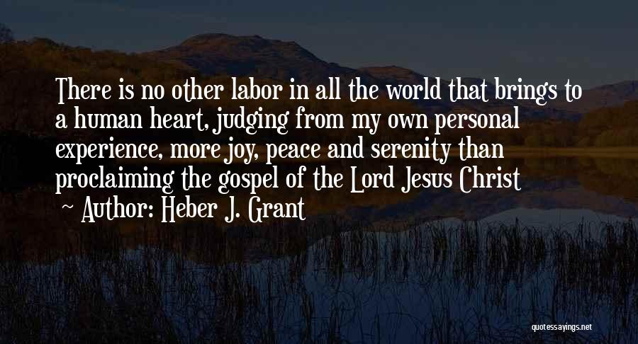 My Experience Quotes By Heber J. Grant