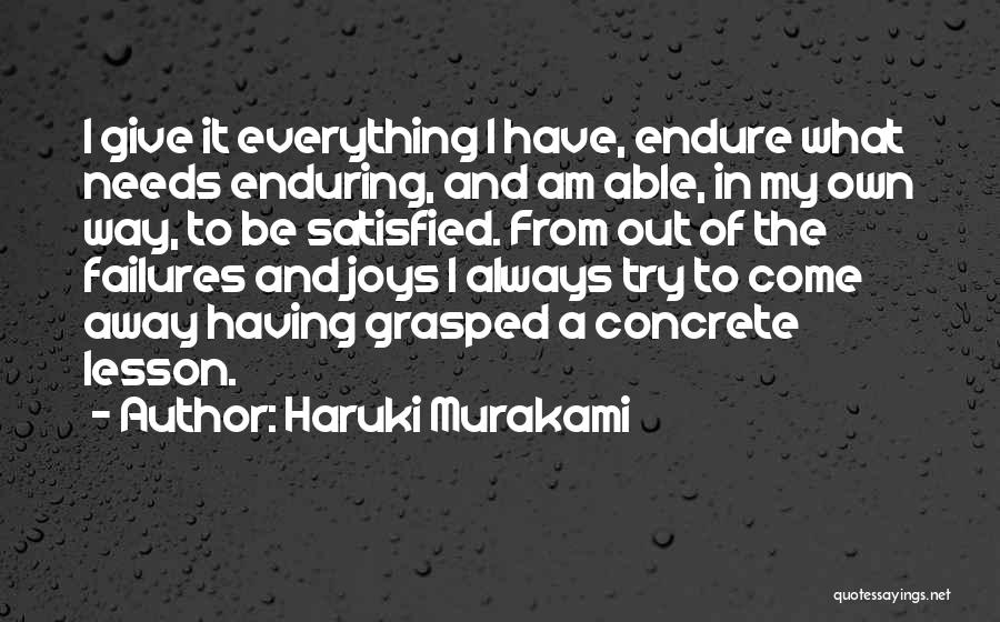 My Failures Quotes By Haruki Murakami
