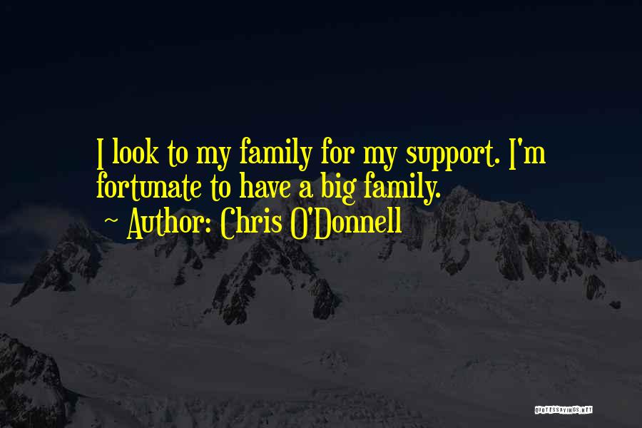 My Family Support Quotes By Chris O'Donnell
