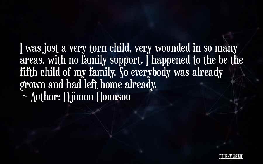 My Family Support Quotes By Djimon Hounsou