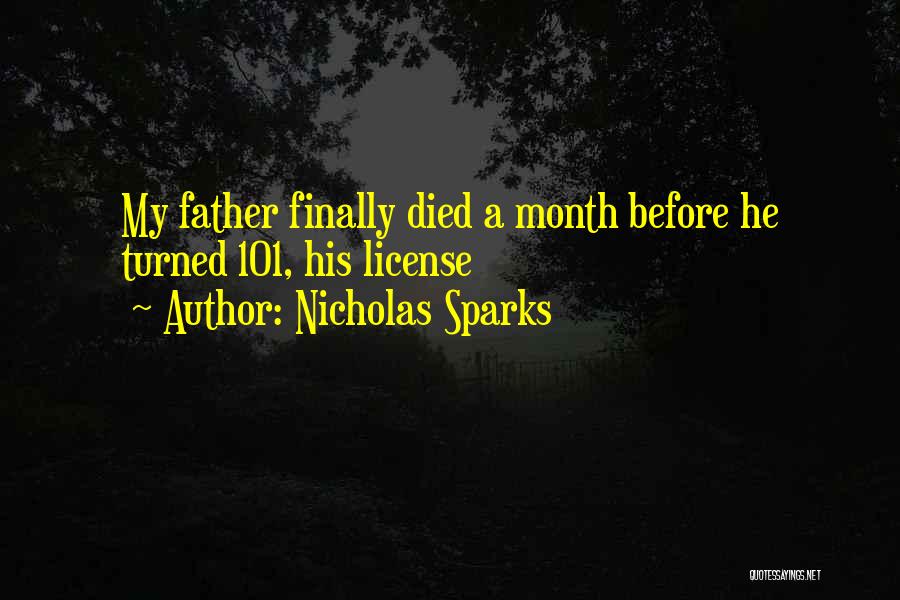 My Father Died Quotes By Nicholas Sparks