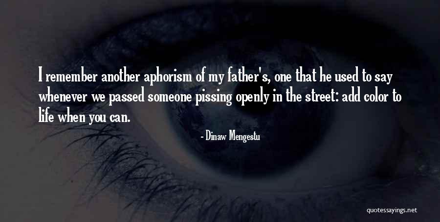 My Father Quotes By Dinaw Mengestu