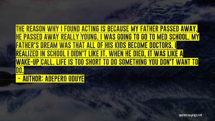 My Father Who Passed Away Quotes By Adepero Oduye