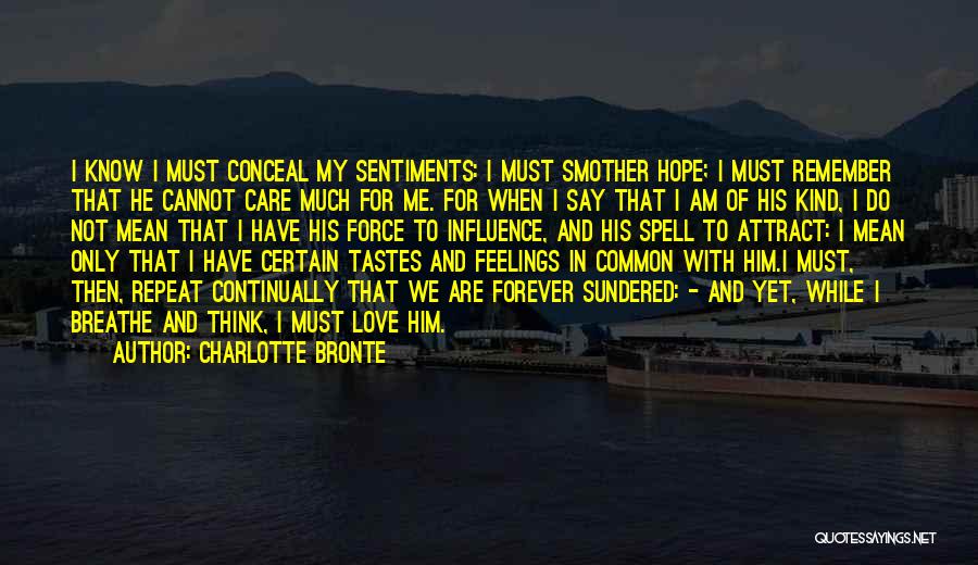 My Feelings For Him Quotes By Charlotte Bronte