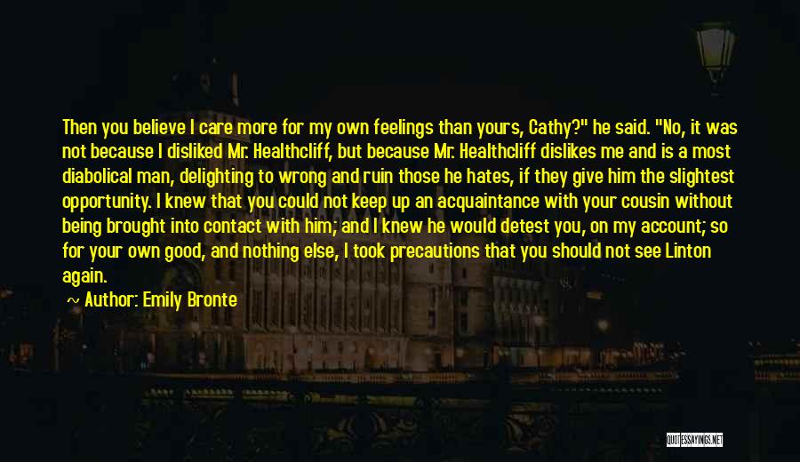 My Feelings For Him Quotes By Emily Bronte