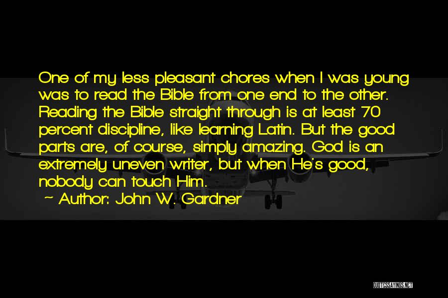 My God Is Amazing Quotes By John W. Gardner